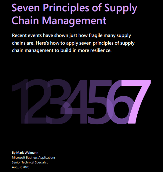 Seven Principles Of Supply Chain Management
